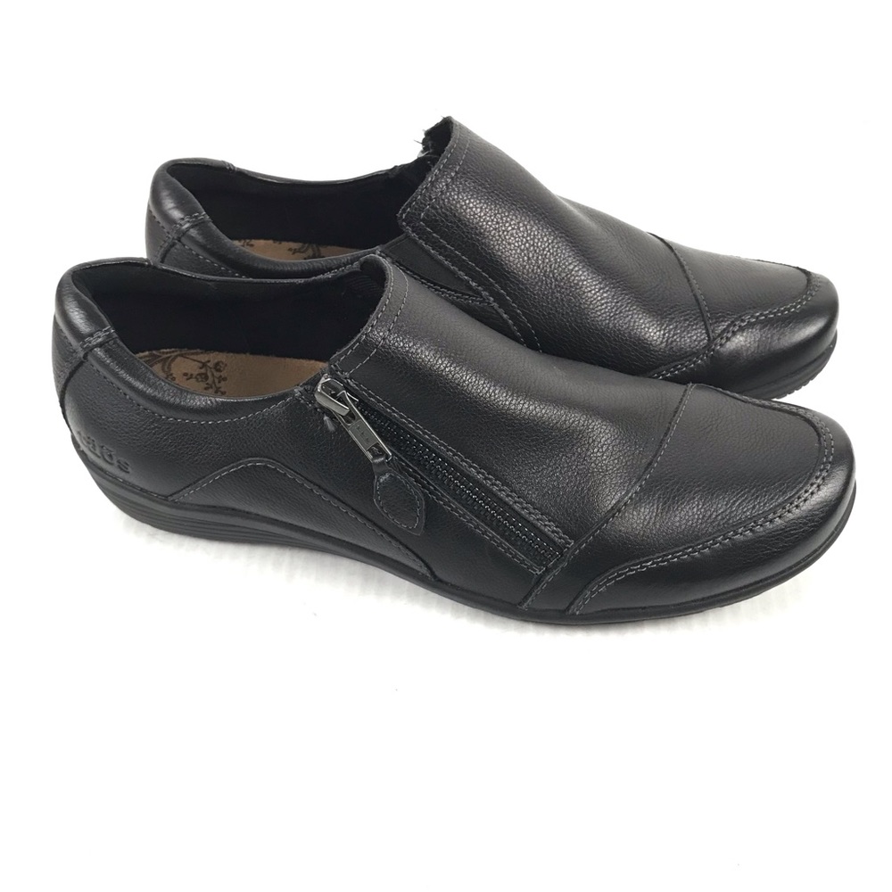 Taos Women's Black Character Cha Zip On Shoes Size 9.5